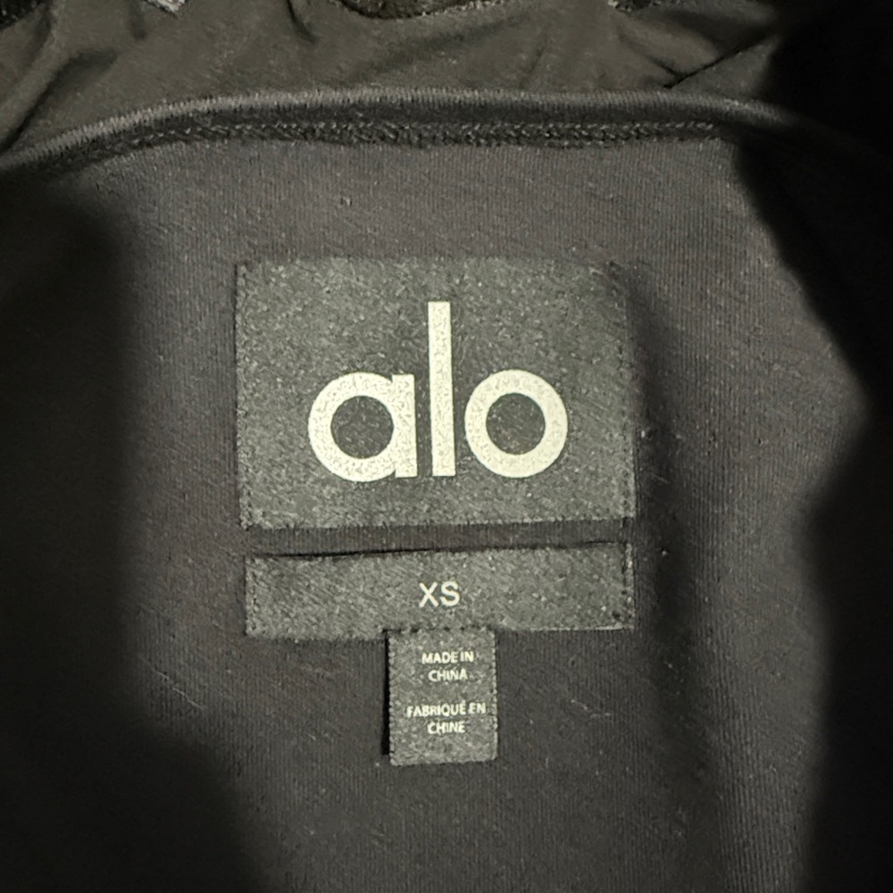 ALO Yoga Black XS Bomber Jacket
